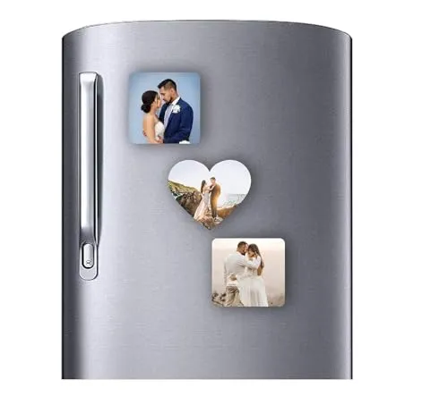 Duckyhub Personalized Photo Printed Fridge Magnets (Set of 3)