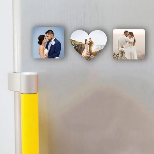 Duckyhub Personalized Photo Printed Fridge Magnets (Set of 3)