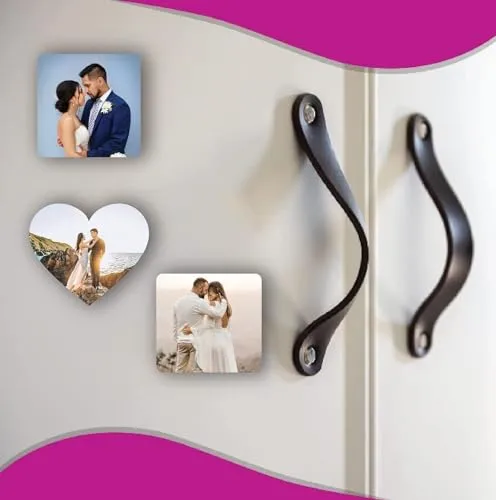 Duckyhub Personalized Photo Printed Fridge Magnets (Set of 3)