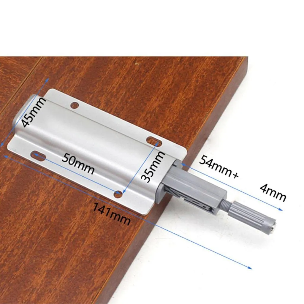 ELBME Magnetic Touch Press Catch Latch for Furniture Cabinet Cupboard A- Silver | 1