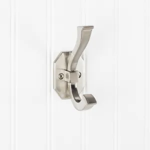 Elements YD45-431 Hooks 4-5/16" Double zinc wall mount hook.