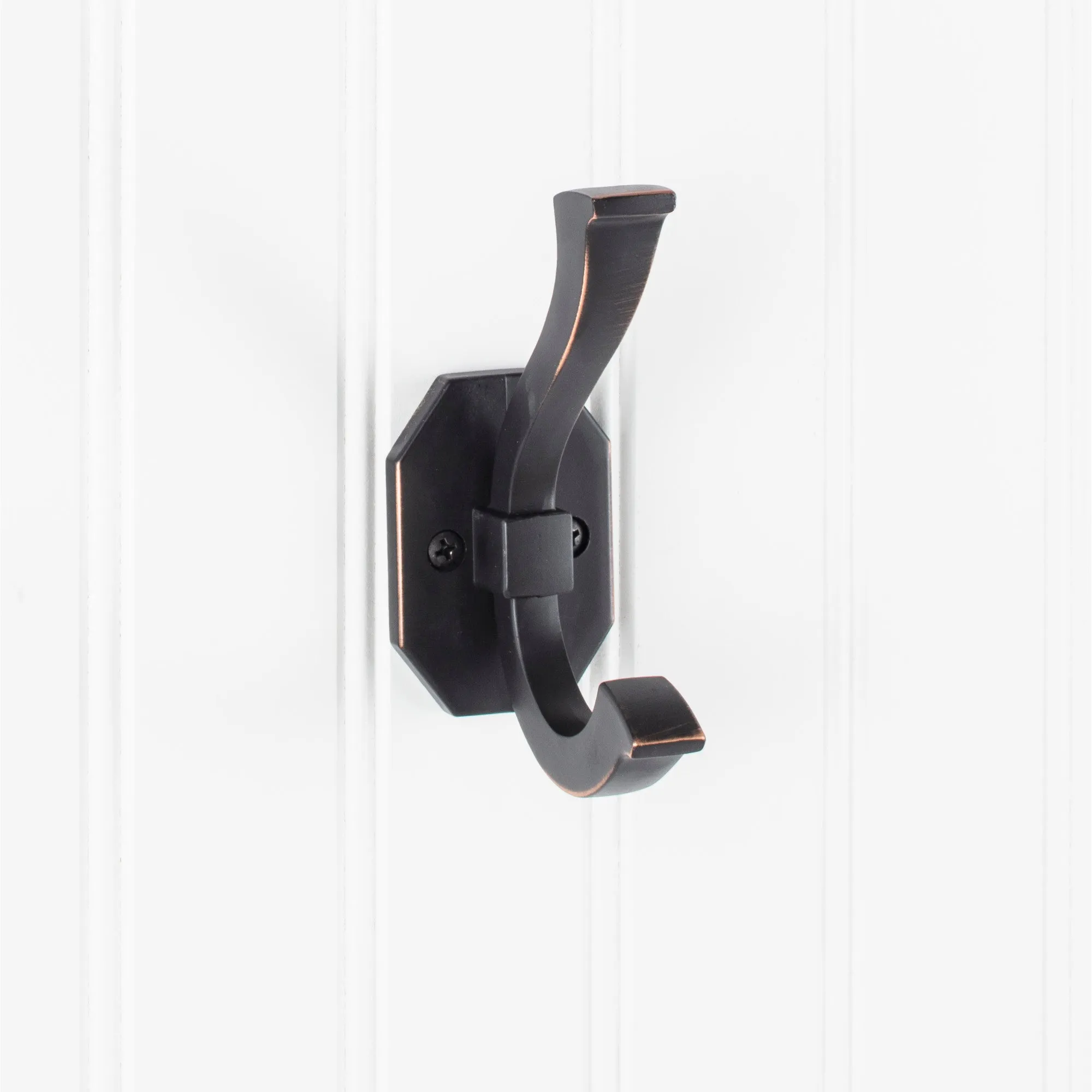 Elements YD45-431 Hooks 4-5/16" Double zinc wall mount hook.