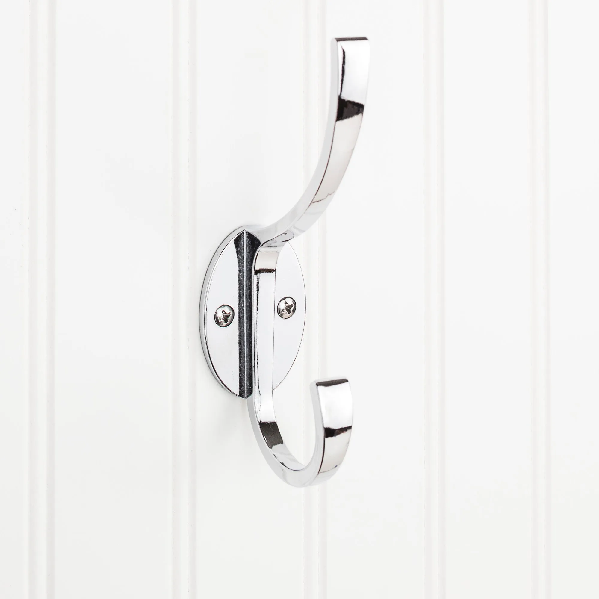 Elements YD55-587 Hooks 5-7/8" Double zinc wall mount decorative coat hook.