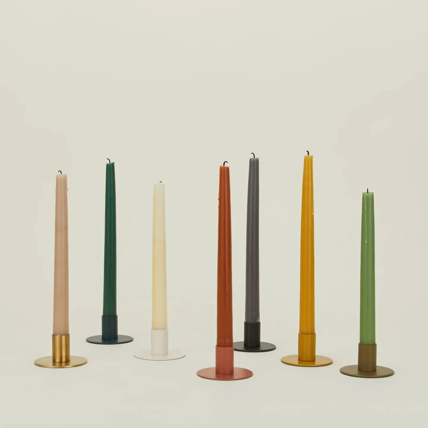 Essential Metal Candle Holders Set of 2 (Peacock)