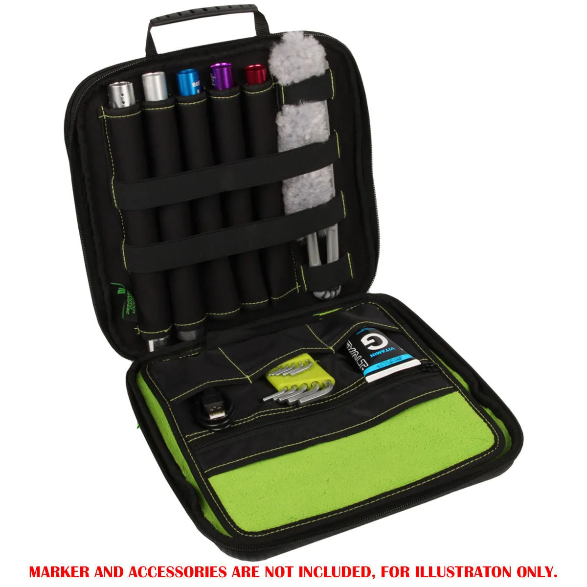 Exalt Marker Bag / Case - Black/Lime