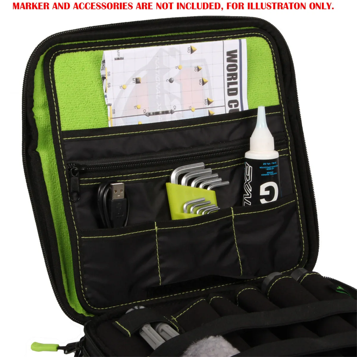 Exalt Marker Bag / Case - Black/Lime