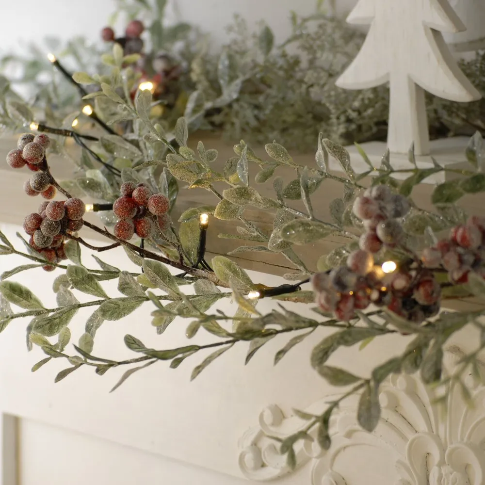 Festive 100 Warm White LED Battery Operated String Lights (9.9m)
