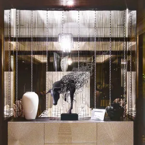 FINEST Abstract Black Ox Indoor Metal Sculpture FS-052