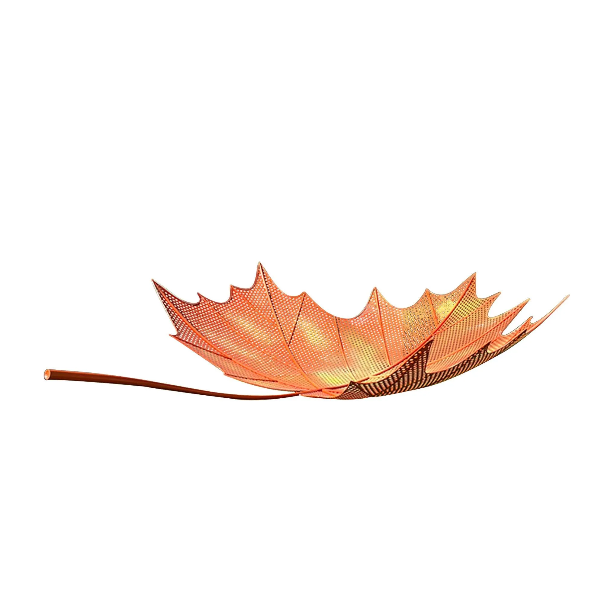 FINEST Large Yellow Leaf Metal Outdoor Sculptures FS-025