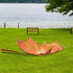 FINEST Large Yellow Leaf Metal Outdoor Sculptures FS-025