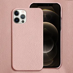 Genuine Leather Protective Shell Shatterproof Mobile Phone Case