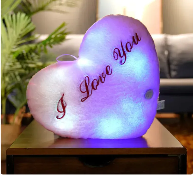 Glowing Colorful Luminous Star Pillow
