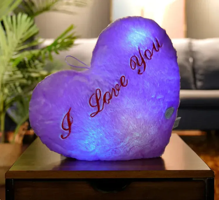 Glowing Colorful Luminous Star Pillow