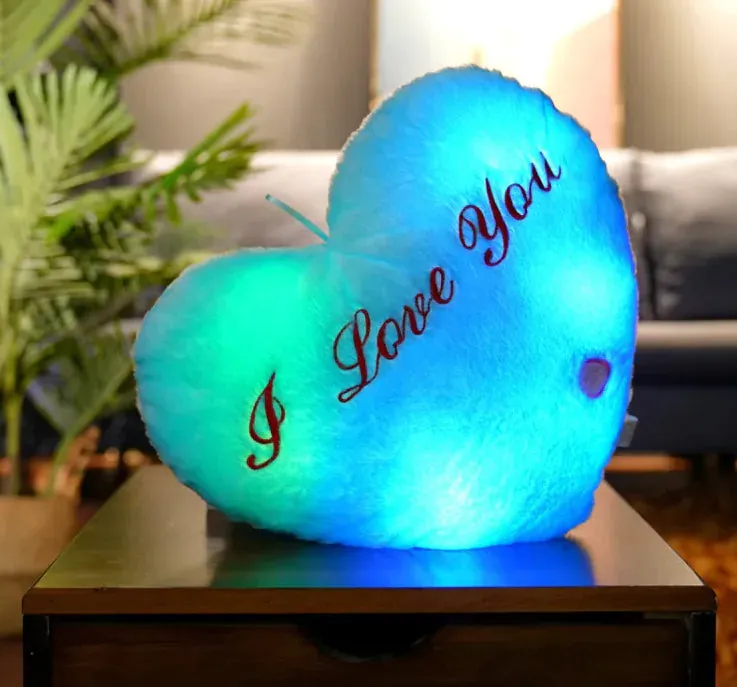 Glowing Colorful Luminous Star Pillow