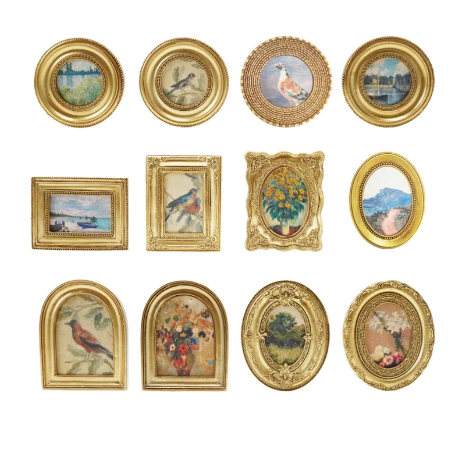 Gold Framed Art Magnets