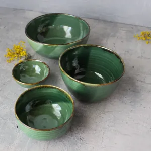 Green Ceramic Bowls