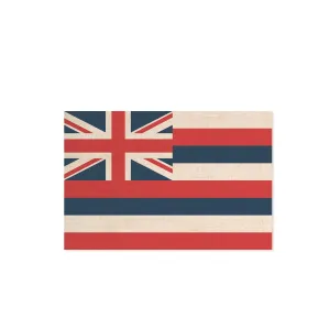 Hawaiian Flag Wood Shape Magnet