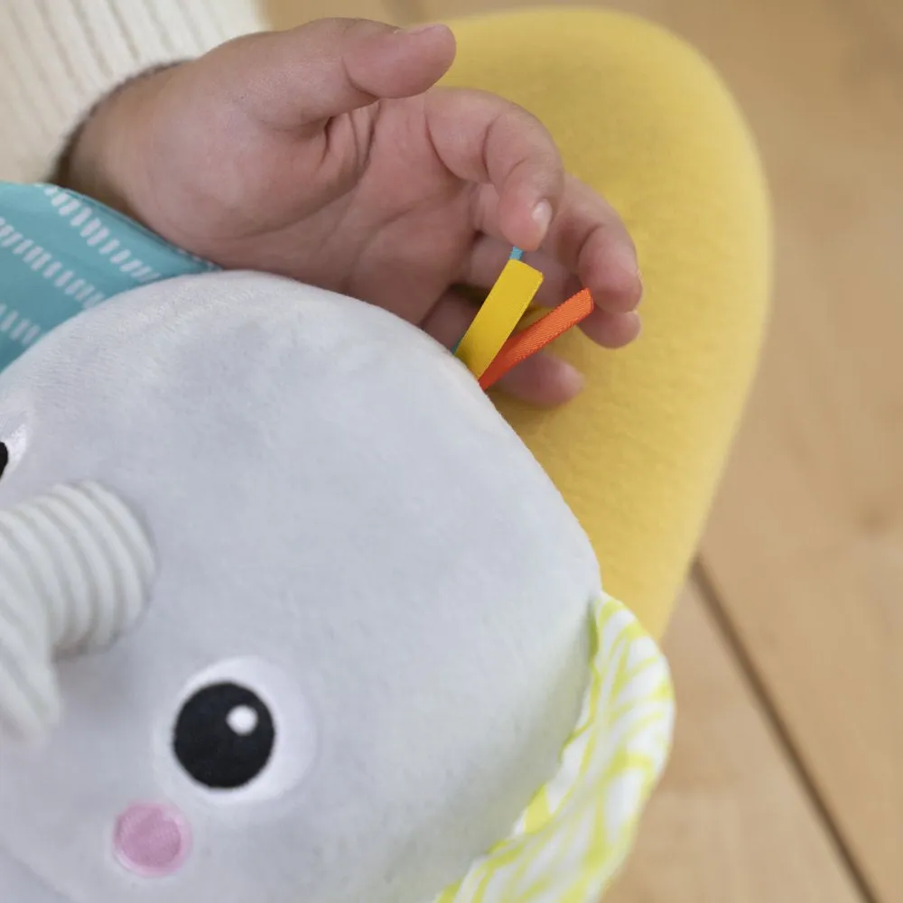 Hug-A-Bye Baby Elephant Stuffed Animal Dual-Mode Soft Toy Soother, Gray