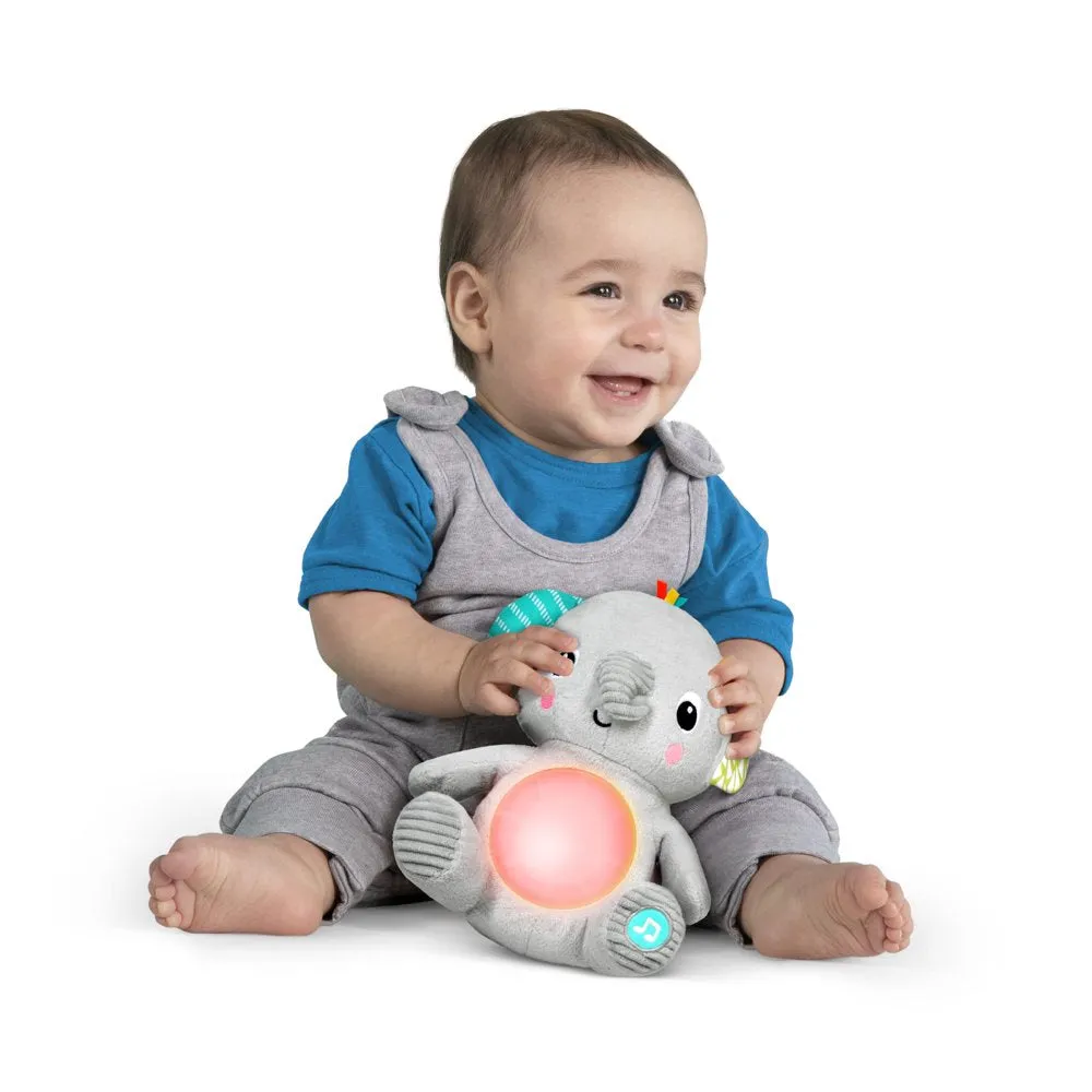 Hug-A-Bye Baby Elephant Stuffed Animal Dual-Mode Soft Toy Soother, Gray
