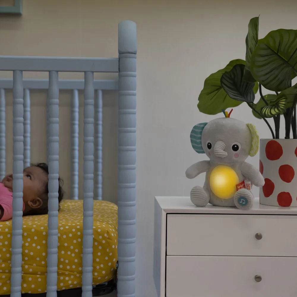 Hug-A-Bye Baby Elephant Stuffed Animal Dual-Mode Soft Toy Soother, Gray