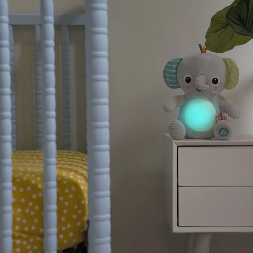 Hug-A-Bye Baby Elephant Stuffed Animal Dual-Mode Soft Toy Soother, Gray