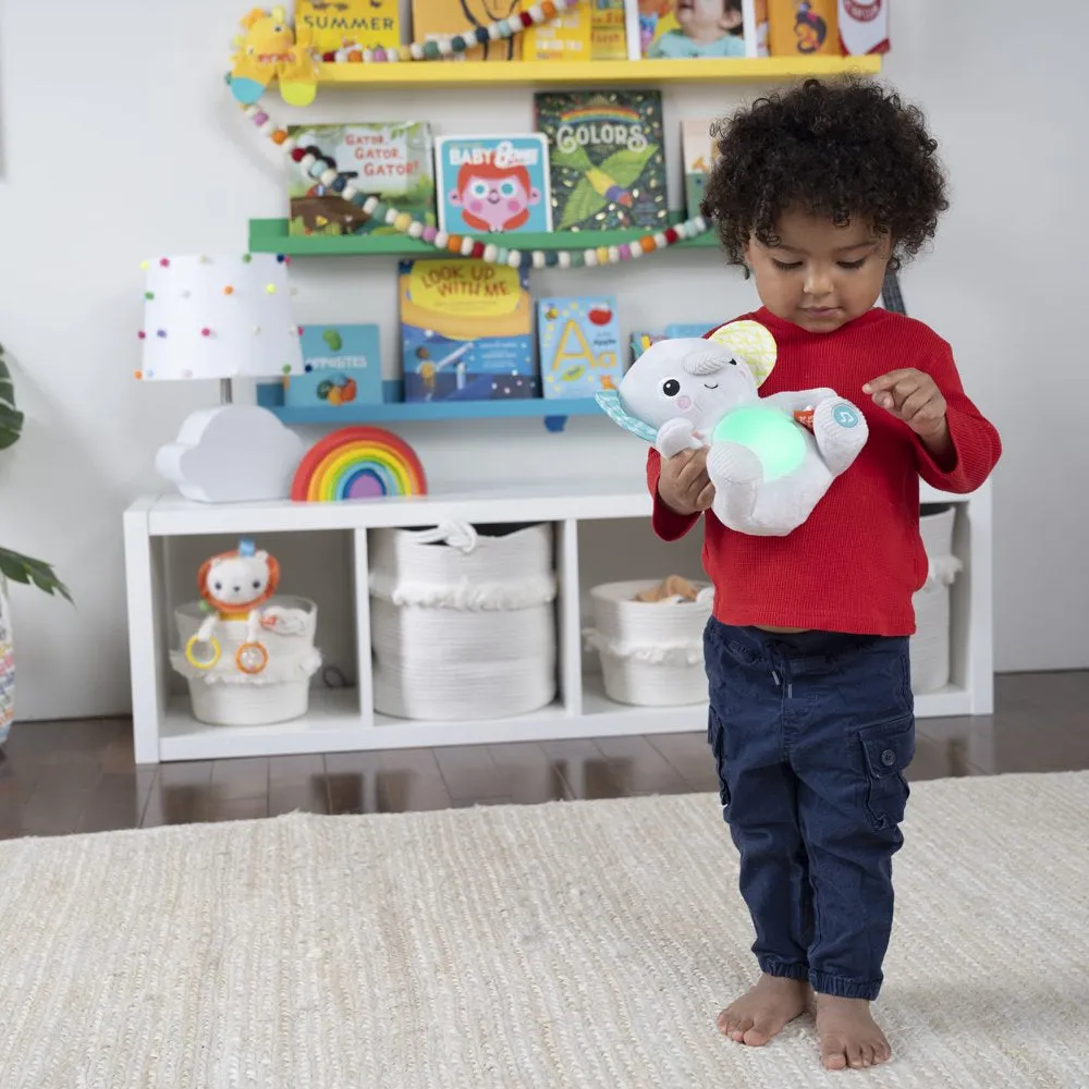 Hug-A-Bye Baby Elephant Stuffed Animal Dual-Mode Soft Toy Soother, Gray