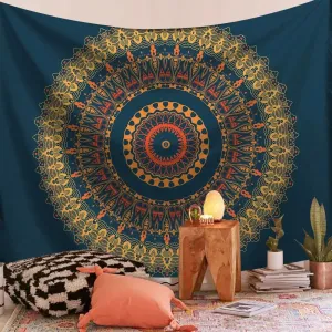 Indian Mandala Tapestry WOH Green Psychedelic Wall Hanging Boho Decor