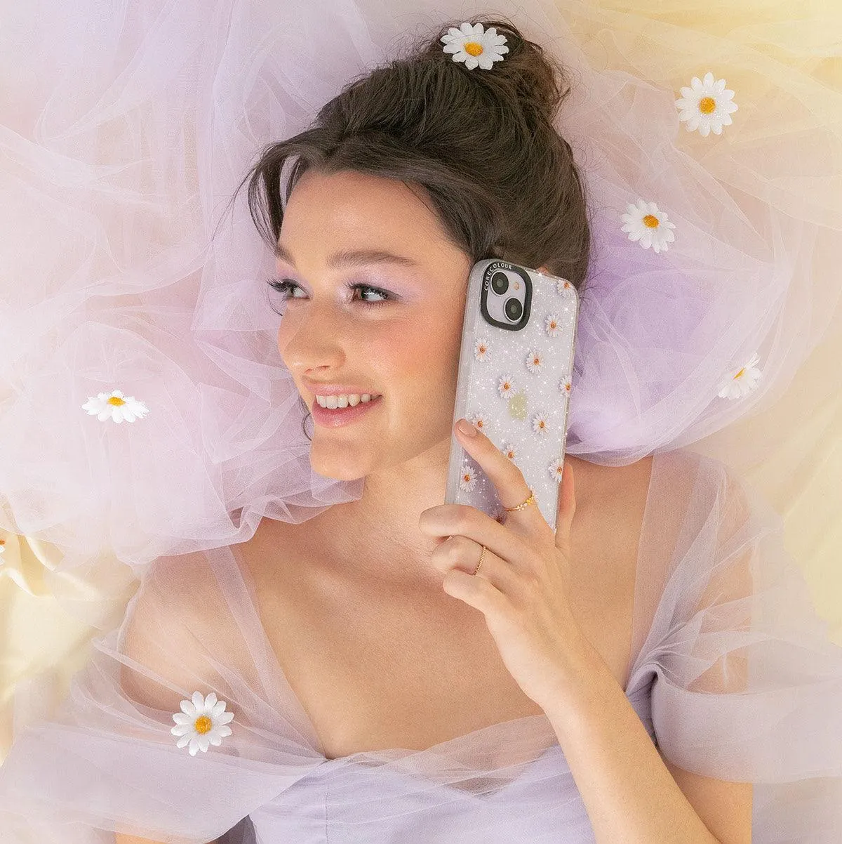 iPhone 12 Oopsy Daisy Glitter Phone Case