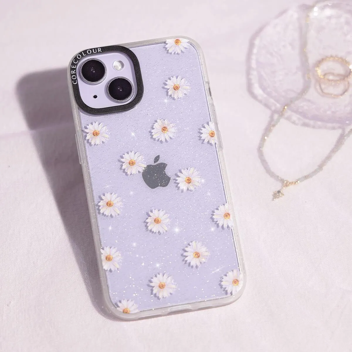 iPhone 12 Oopsy Daisy Glitter Phone Case