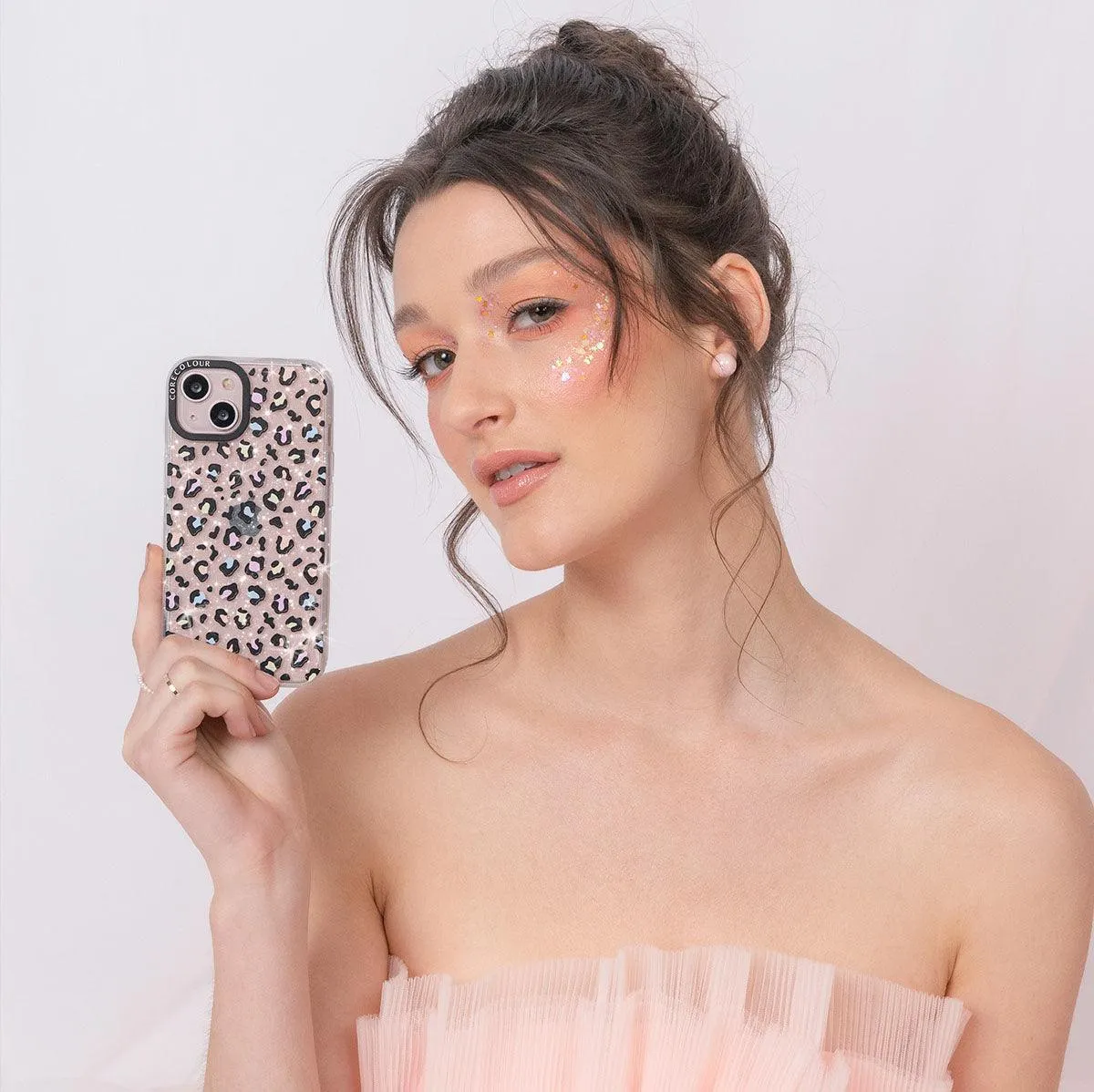iPhone 12 Pro Max Colourful Leopard Glitter Phone Case