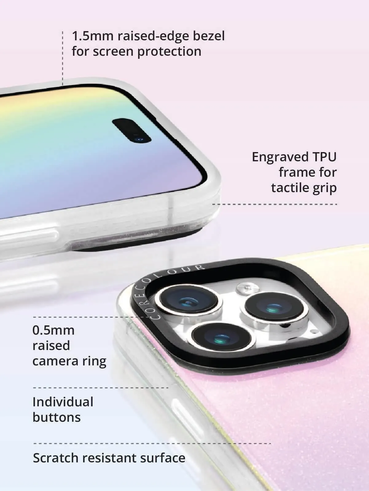 iPhone 12 Pro Max Iridescent Glitter Phone Case