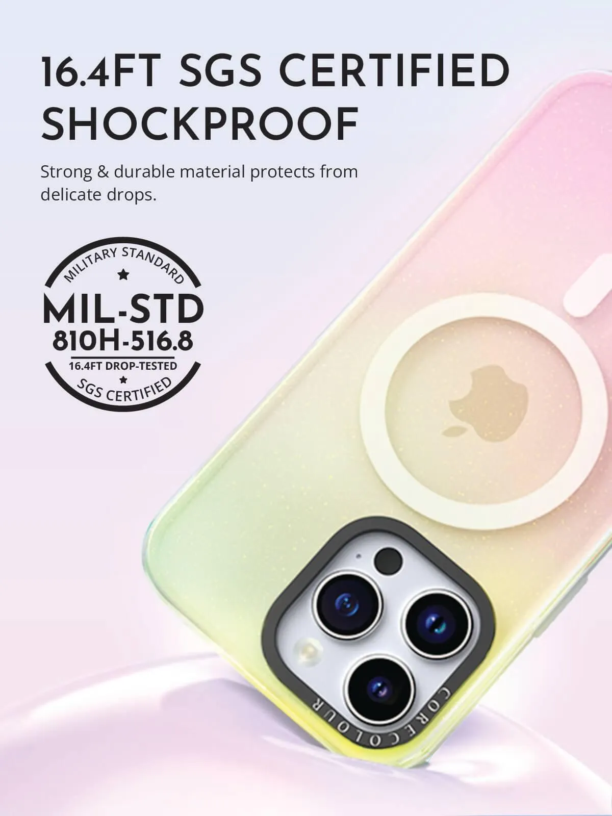 iPhone 12 Pro Max Iridescent Glitter Phone Case