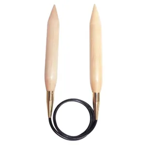 KnitPro Jumbo Birch Fixed Circular Needles - 30.0mm - 32"