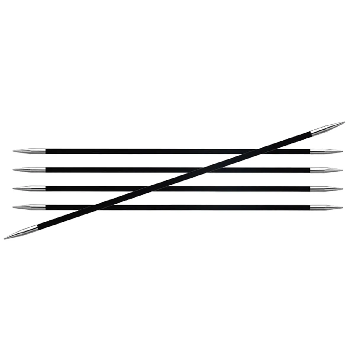 KnitPro Karbonz Double Point Needles - US 1 (2.25mm) - 6"