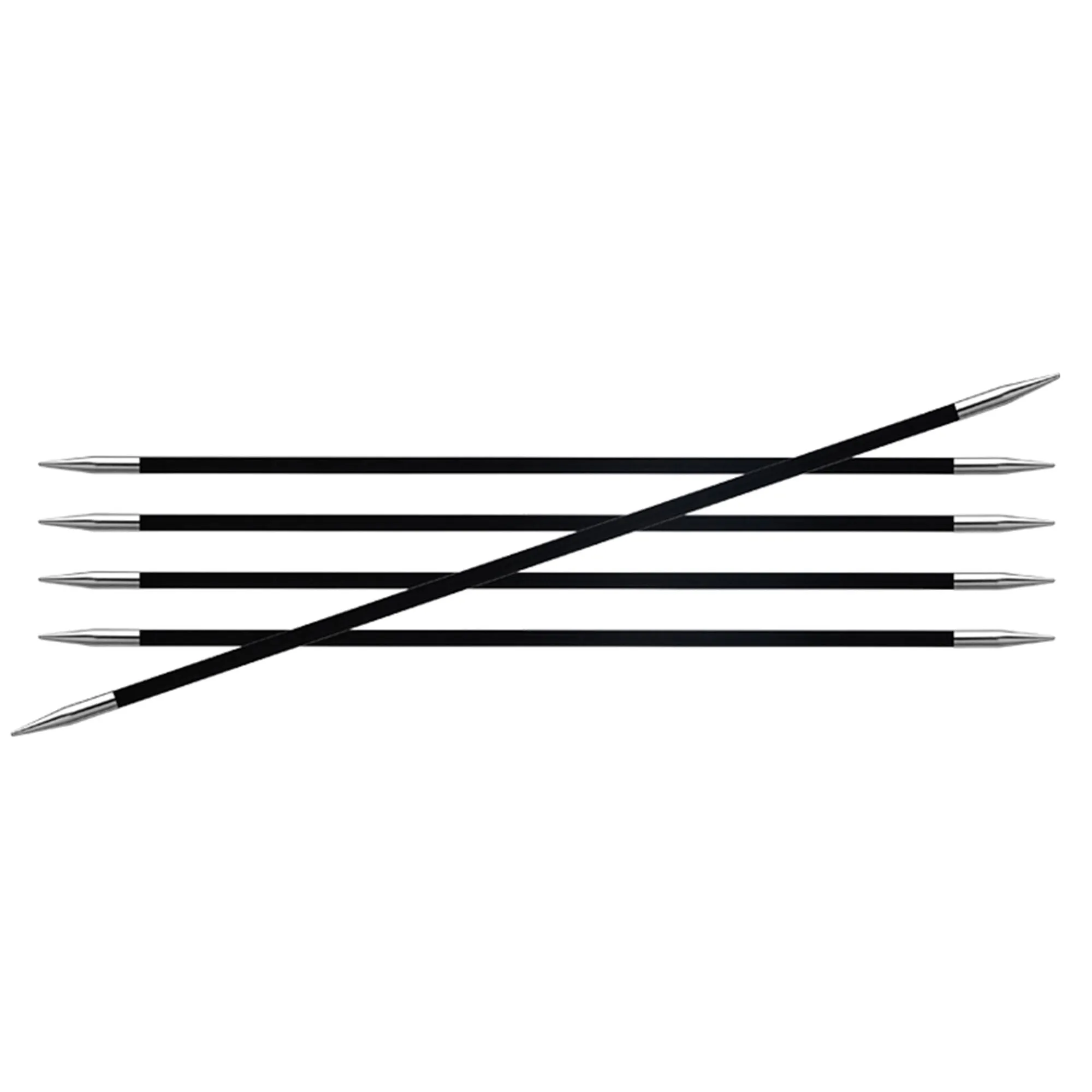 KnitPro Karbonz Double Point Needles - US 1 (2.25mm) - 6"