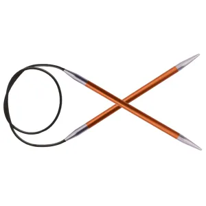 KnitPro Zing Fixed Circular Needles - US 2 (2.75mm) - 16" Carnelian