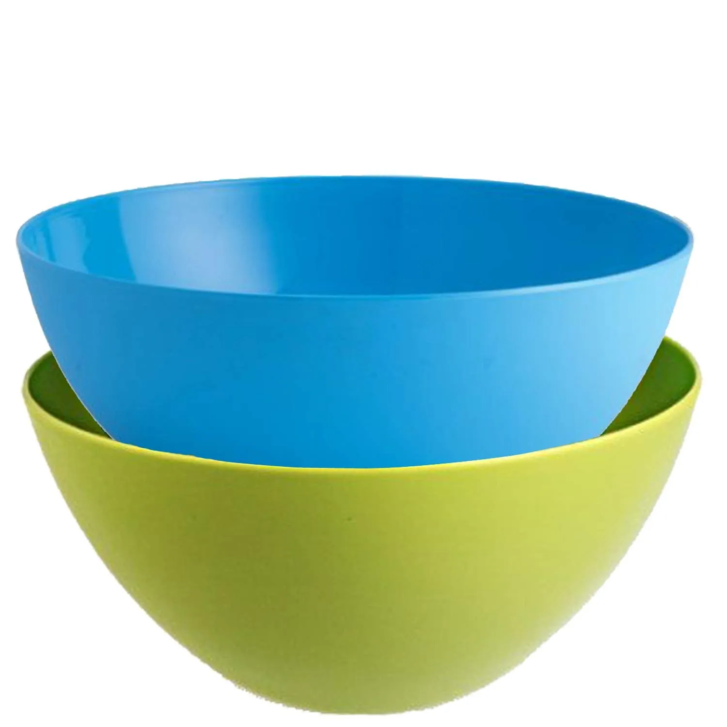 Kuber Industries Plastic Solid Bowl Set - 1000ml, 6 Piece, Multicolor