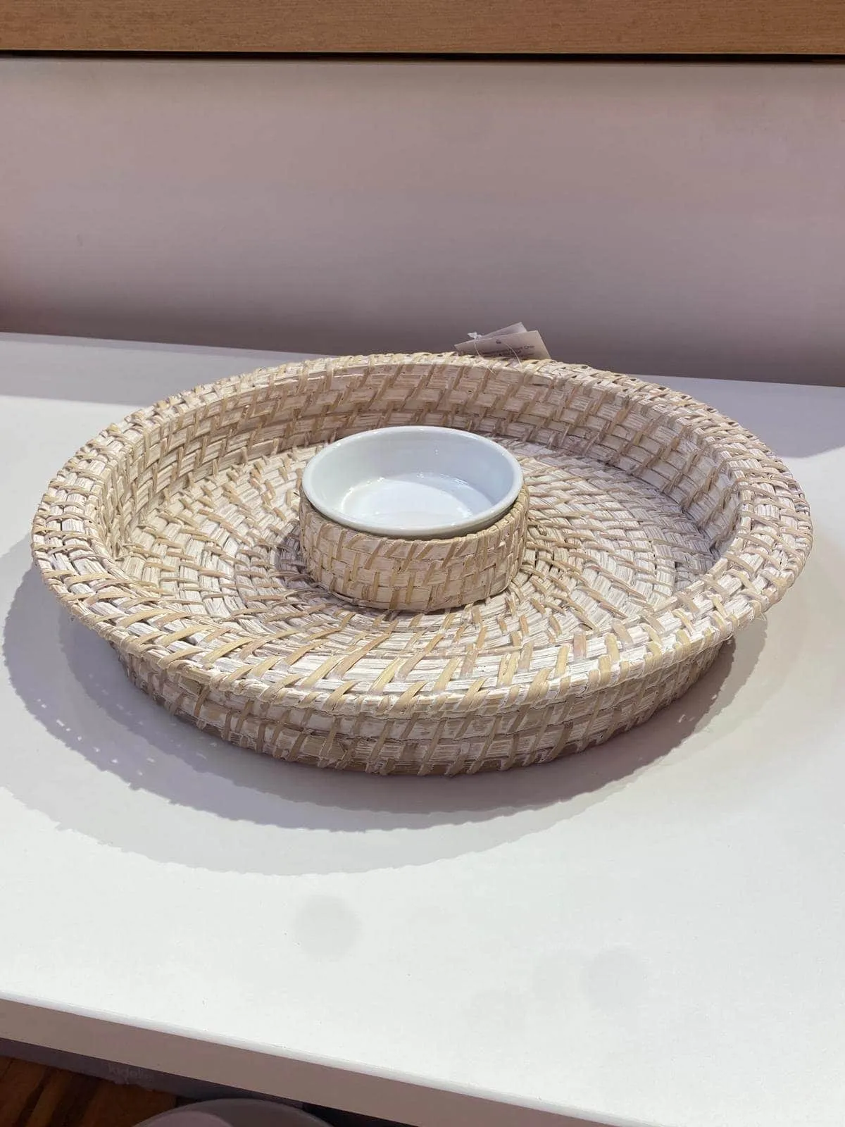Ladelle Whitehaven Woven Chip & Dip Bowl