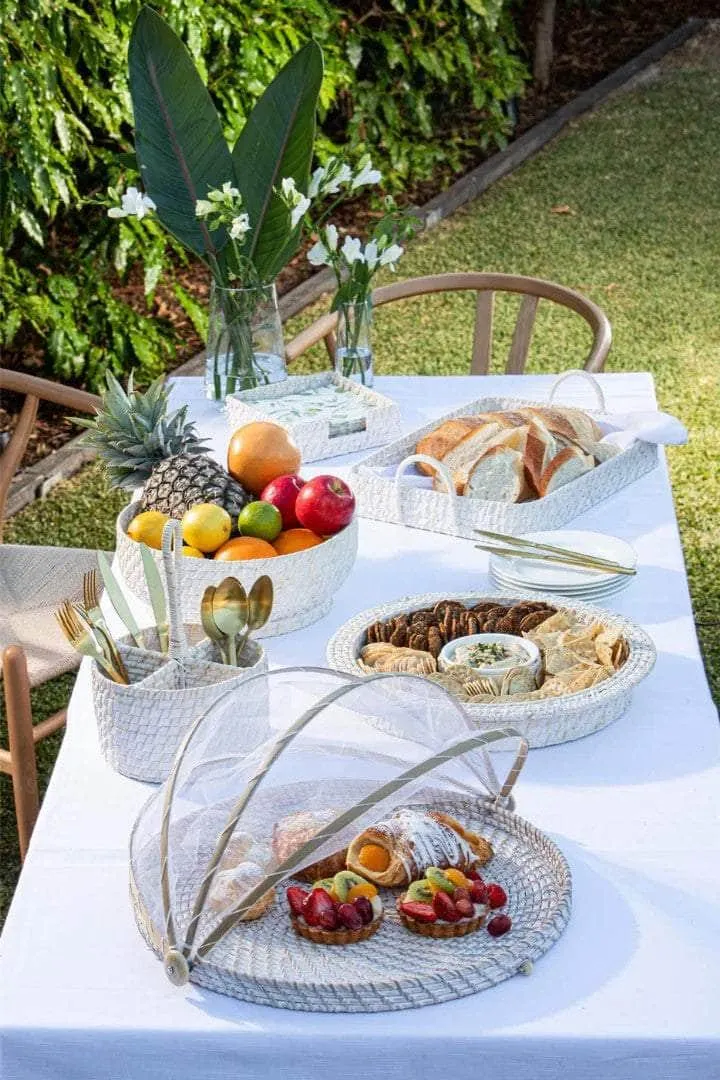 Ladelle Whitehaven Woven Chip & Dip Bowl