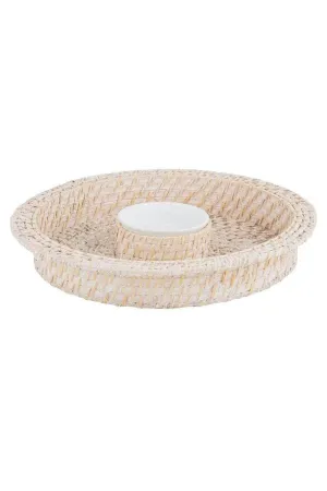Ladelle Whitehaven Woven Chip & Dip Bowl