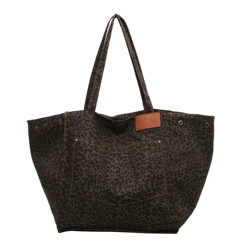 Leopard Print Korean Shopper Bag