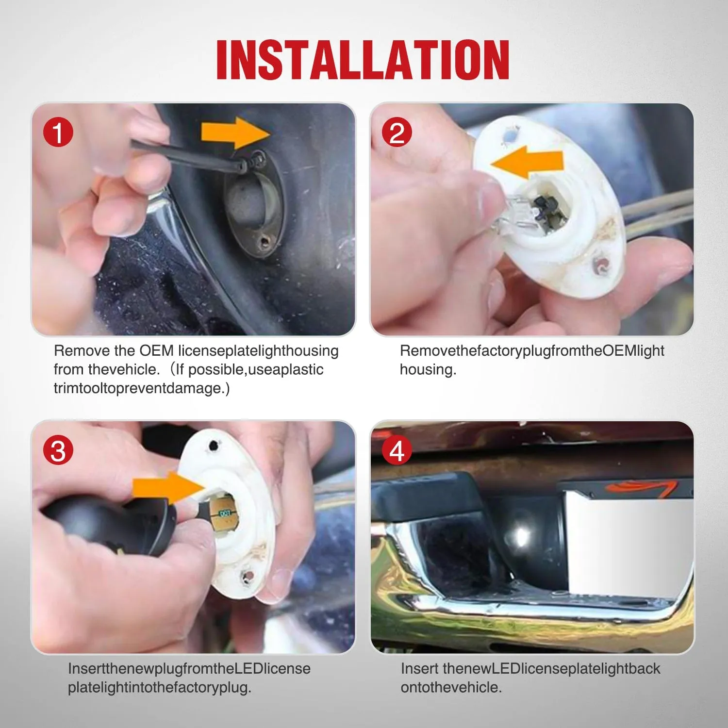 License Plate Light Compatible with 1994 1995 1996 1997 1998 1999 2000 2001 Dodge Ram 1500 2500 3500 2002 RAM 2500 3500 6000K White 2PCS Pack