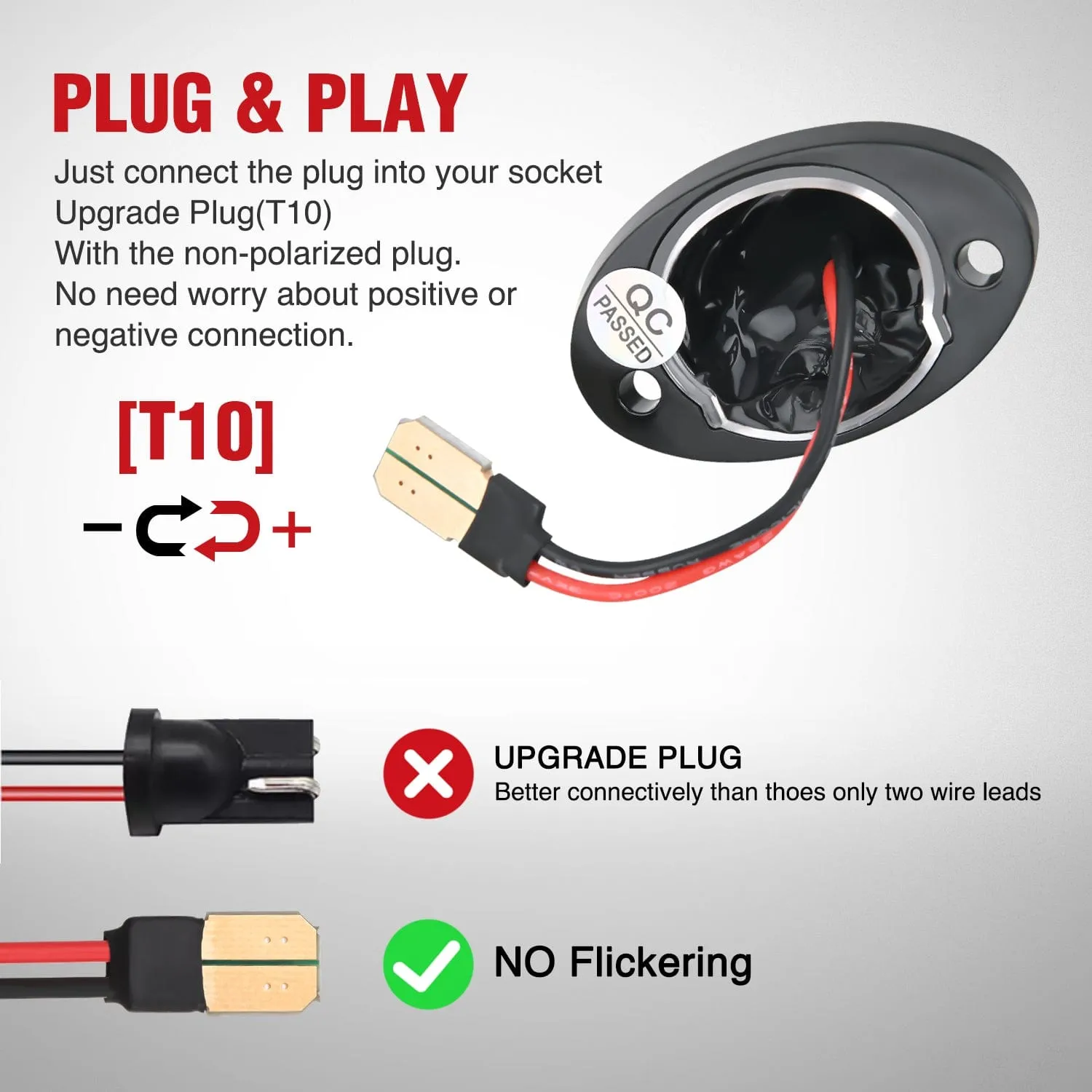 License Plate Light Compatible with 1994 1995 1996 1997 1998 1999 2000 2001 Dodge Ram 1500 2500 3500 2002 RAM 2500 3500 6000K White 2PCS Pack