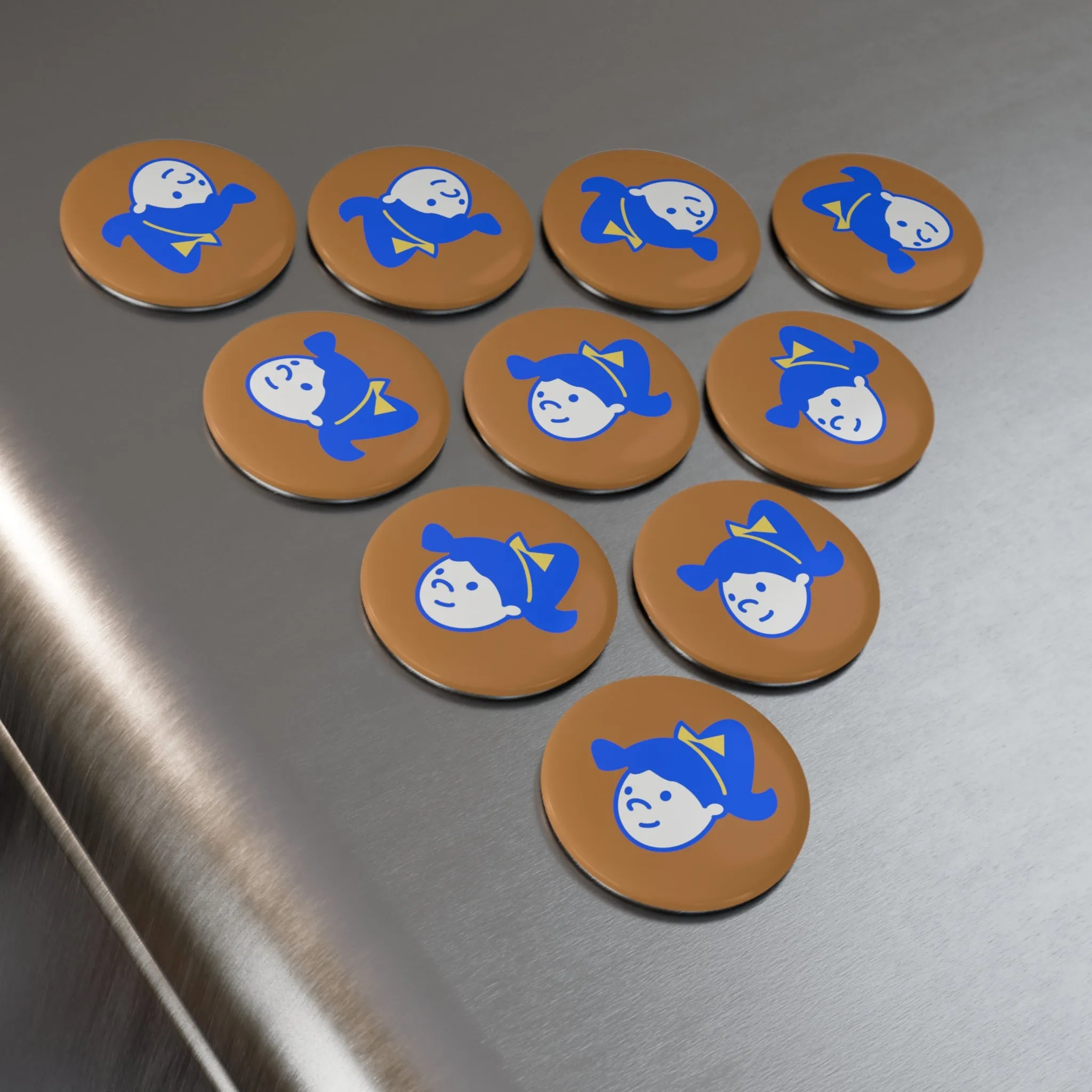 LUCY Button Magnet, Round (1 & 10 pcs)
