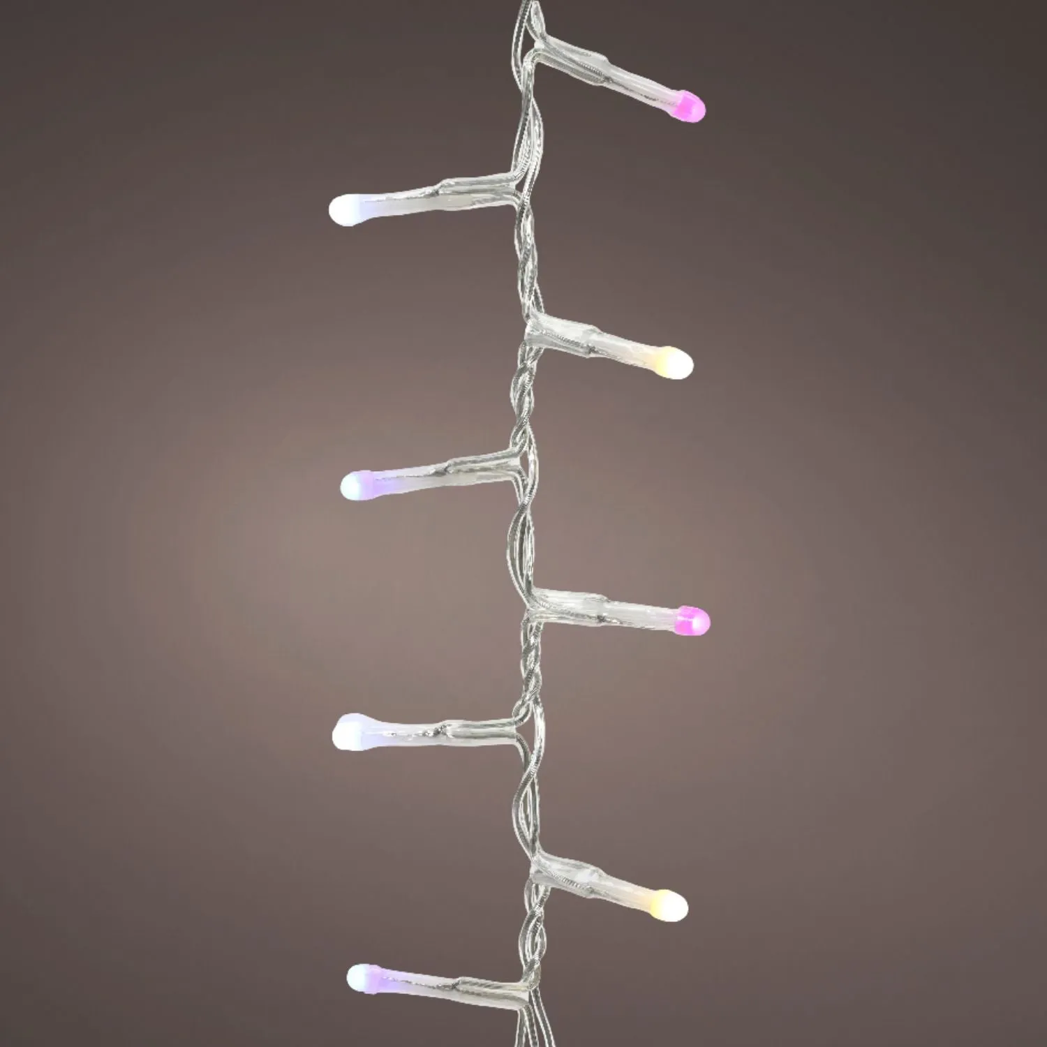 Lumineo 11m Multi-Coloured Soft Glow Compact Twinkle Function String Lights