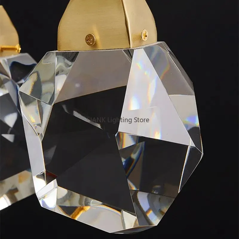 Luxury Villa Crystal Chandelier Pendant Lights for Home Decor by Mansion