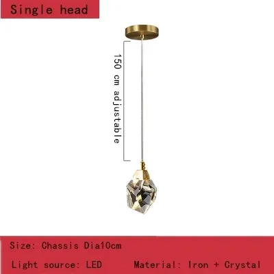 Luxury Villa Crystal Chandelier Pendant Lights for Home Decor by Mansion