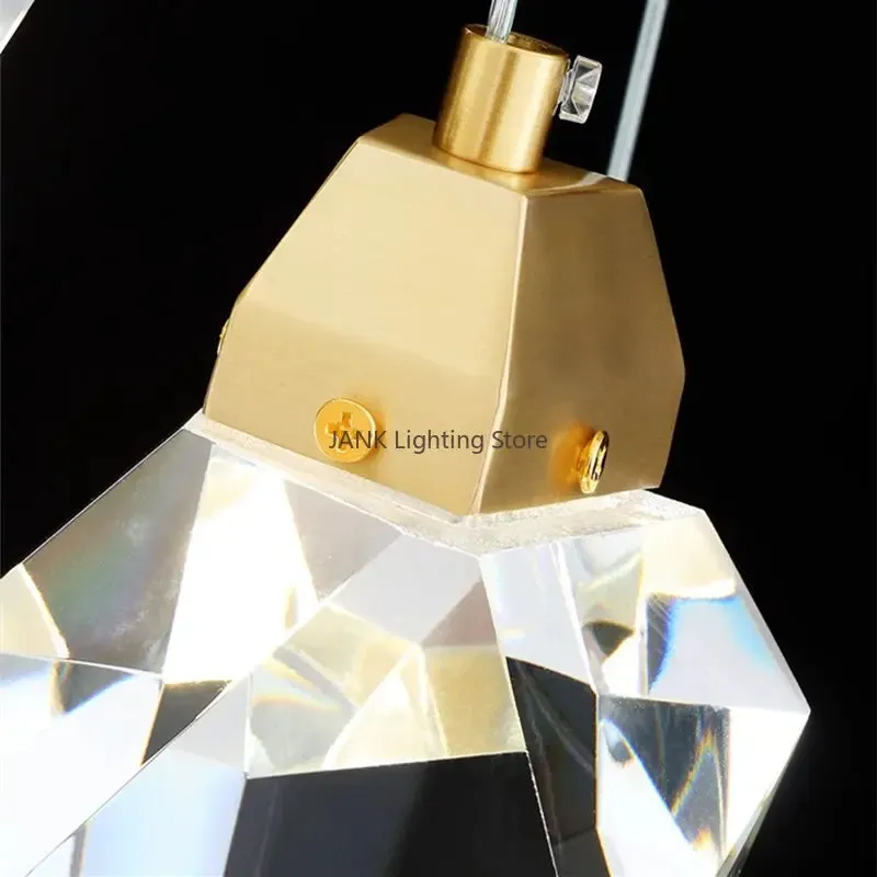Luxury Villa Crystal Chandelier Pendant Lights for Home Decor by Mansion