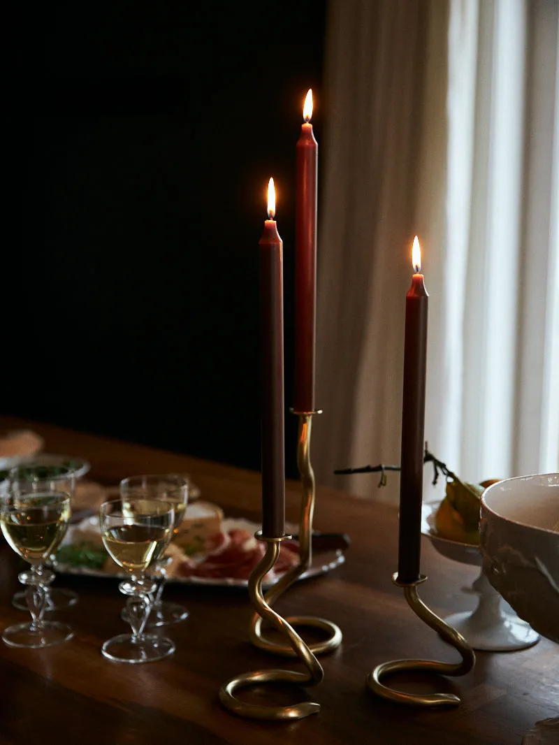 Medusa Brass Candle Holder