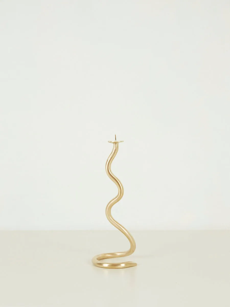 Medusa Brass Candle Holder